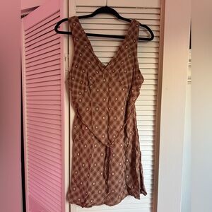 Wild Fable Brown Plaid Dress